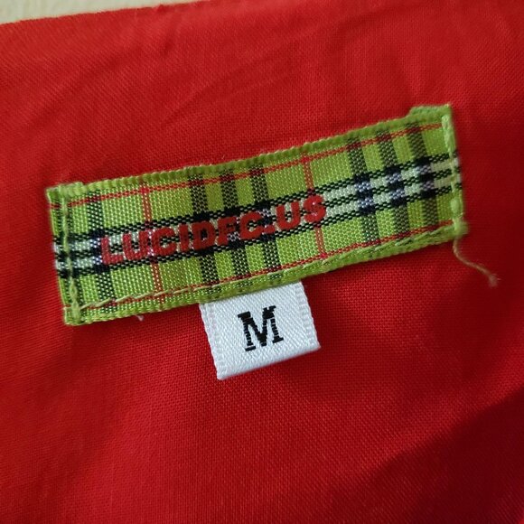 NWOT FC Lucid Retro Red & Plaid Schoolgirl Dress sz m - Picture 10 of 10